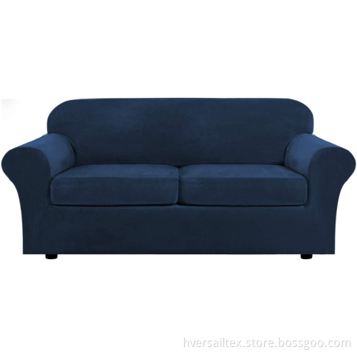 Multi-Piece Luxury Velvet Plush Sofa Cover